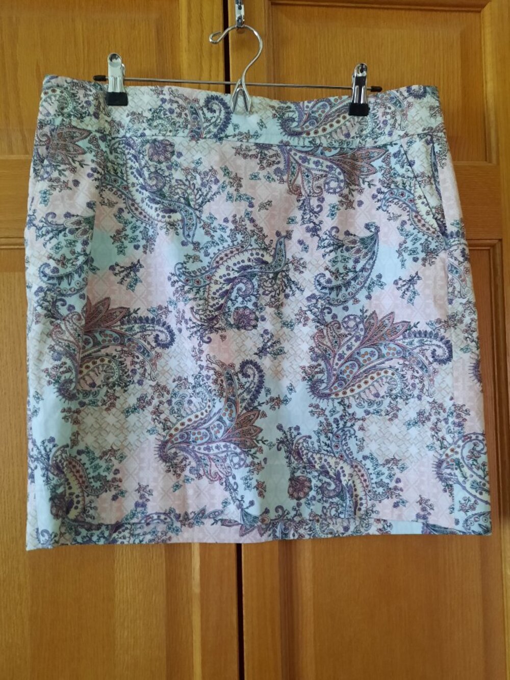 Skirt, Talbots Petites, Paisley Print